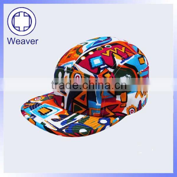 Fashion 100 Nylon Plain Five Panel Cap / Custom Headwear Whloesale / Design 5 Panel Caps