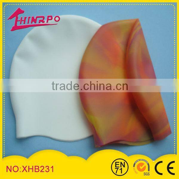 Silicone Material Custom printed swimming caps silicon swimming cap
