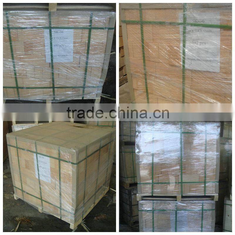 Low Creep High Alumina refractory clay Bricks for glass