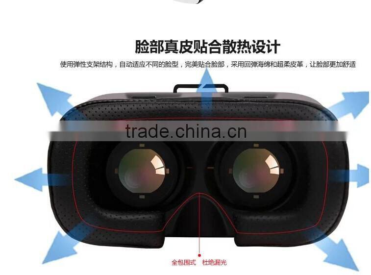 VR Case BOX Google Virtual Reality 3D Glasses Head-mounted 3D Video Movie Game Glasses for iPhone Samsung 3.5-6.0 inch Smart Pho