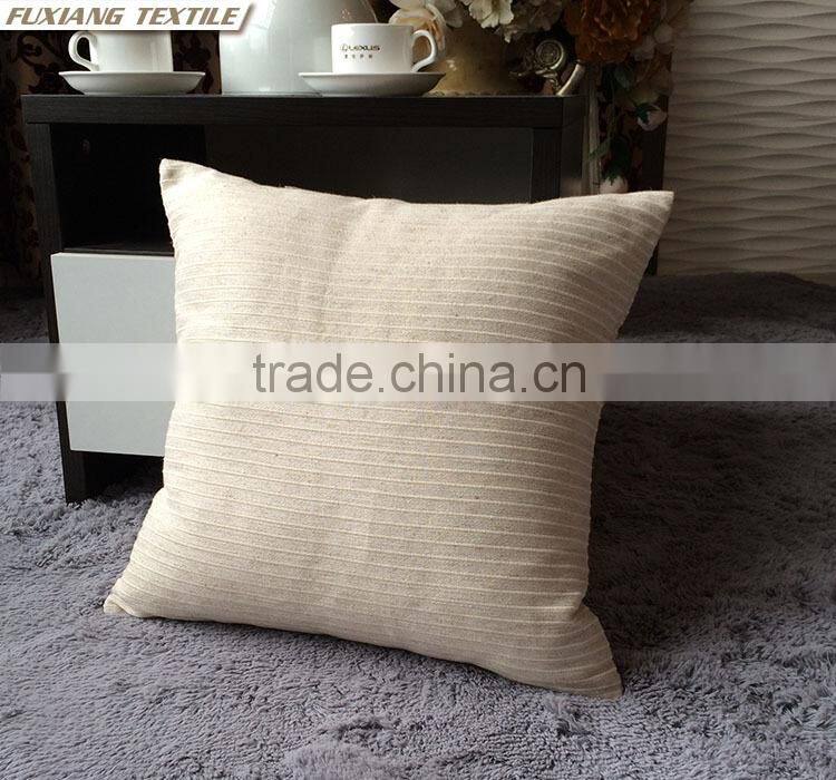 Yarn-Dyed Stripe Plain Back Brace Christmas Chair Cushion Covers