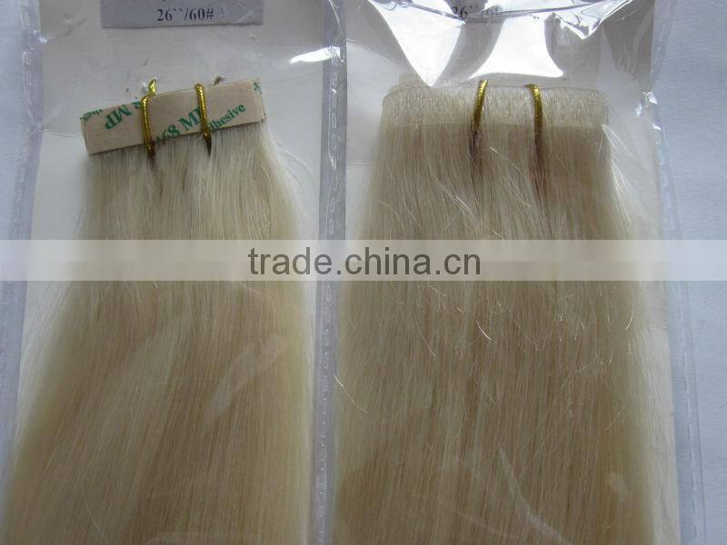 Alibaba express hot selling 100% remy human tape hair