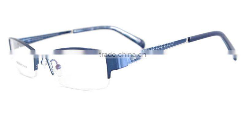 Metal Half Rim Men Eyeglass Frame Fashion Glasses Eyewear