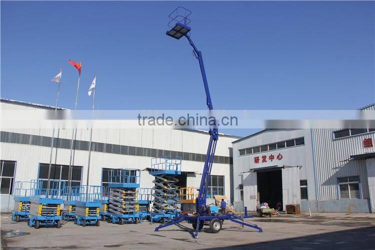 high quality boom lift/self-propelled articulated work platform used in highway