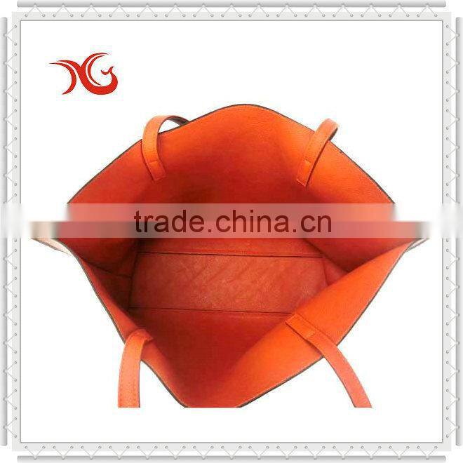 2015 fashion brown pu beach bag