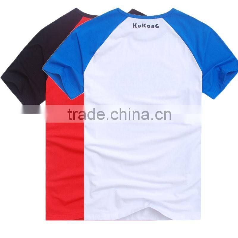 2016 T-Shirt Printing OEM price Custom 100% Cotton Fitness T-Shirt