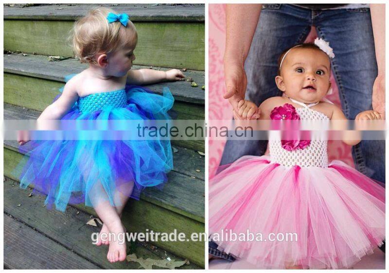 2015 Infant Baby Girls Tutu Dress Cute Baby Birthday Party Dress European Festival Girl Dress