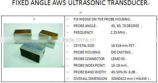 Ultrasonic Probe for Ultrasonic flaw detector : AWS PROBE