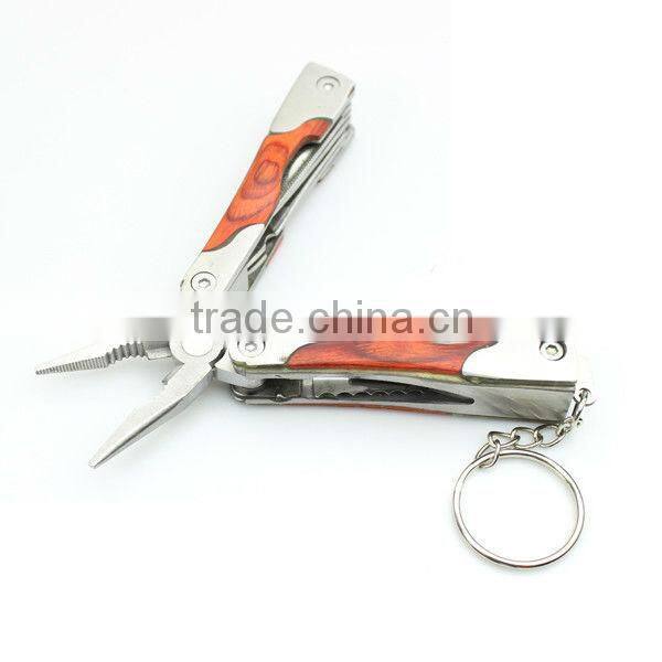 Wood handle multi tool plier