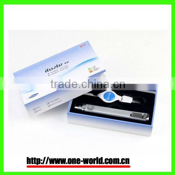 Traditional pen like variable voltage itaste vv v3.0 electronic cigarete wholesale for 2013