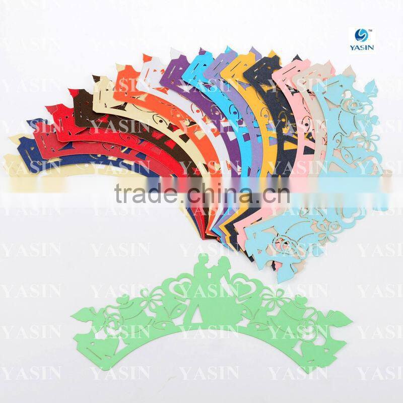 Wedding Decoration Laser Cupcake Wrapper