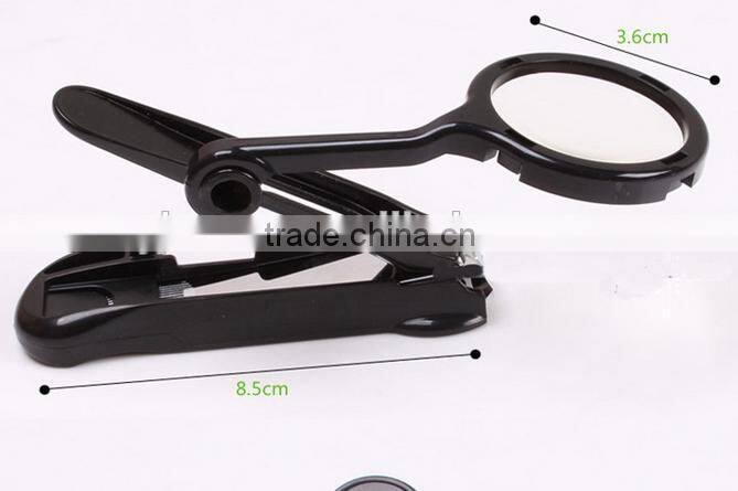 NC2103 New design Plastic Carbon Steel Nail Clipper With Magnifying Glass