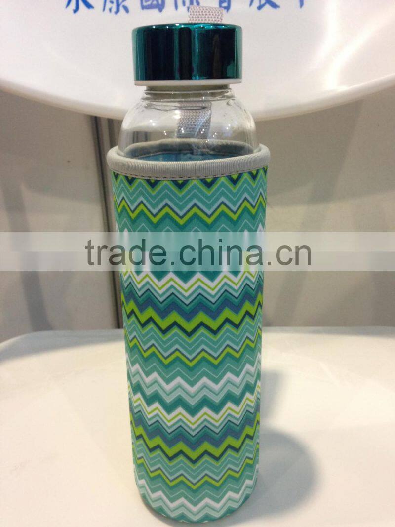 Customizable stylish neoprene bottle carrier