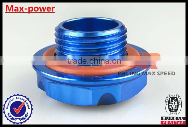 Brand new Suitable for Hyundai M33.6*4*60 aluninum Gredd* car auto fuel tank cap cover MP-CAP-02 blue