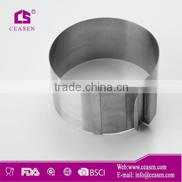 high level stainless steel with sanding ring shape cookie mould/cake mould