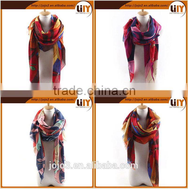 Scarf Other Scarves Shawls digital printing polyester scarf S6214