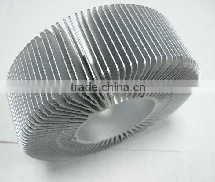 led aluminum circular extrusion heat sink