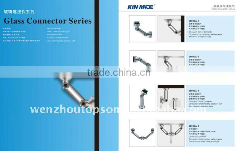 Stainless steel glass connetor,Glass connector series