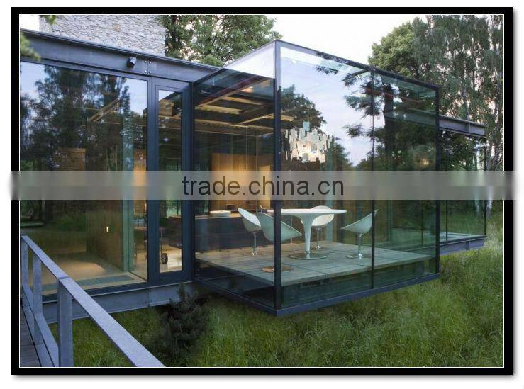 prefabricated glass house,winter garden,sunroom panels for sale