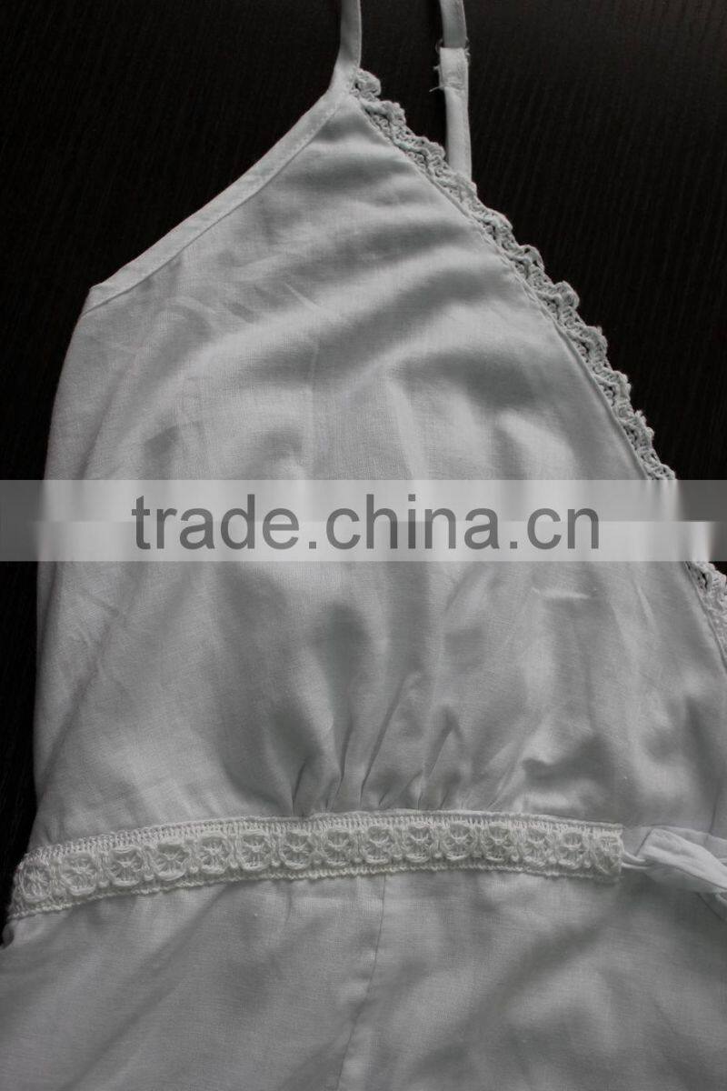 Ladies Sleeveless Cotton Stock Dress