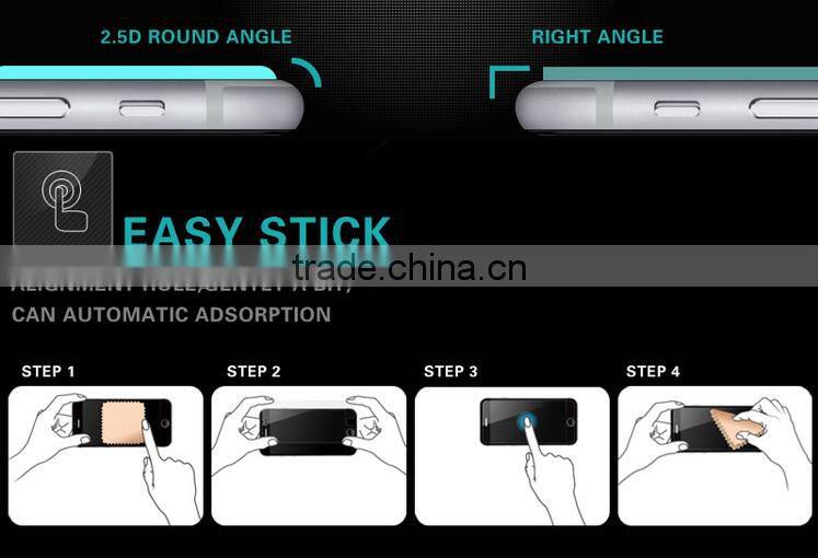 2.5D 0.33mm mobile phone tempered glass screen protector for iphone 6/6s