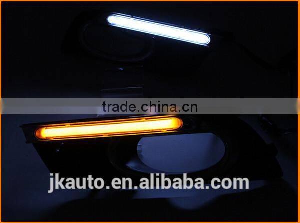 High Power With Yellow Trun Signal Super Quality Daytime Running Lights LED for Honda Civic 2011-2013