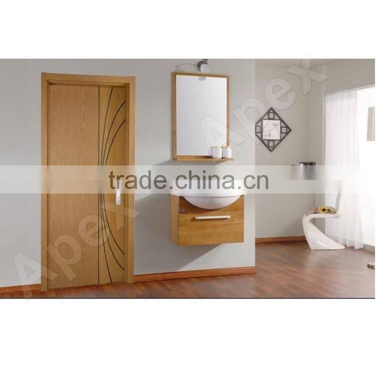 Plastic access door WPC door wood plastic composite door waterproof & moisture proof, bathroom door / kitchen door / room door