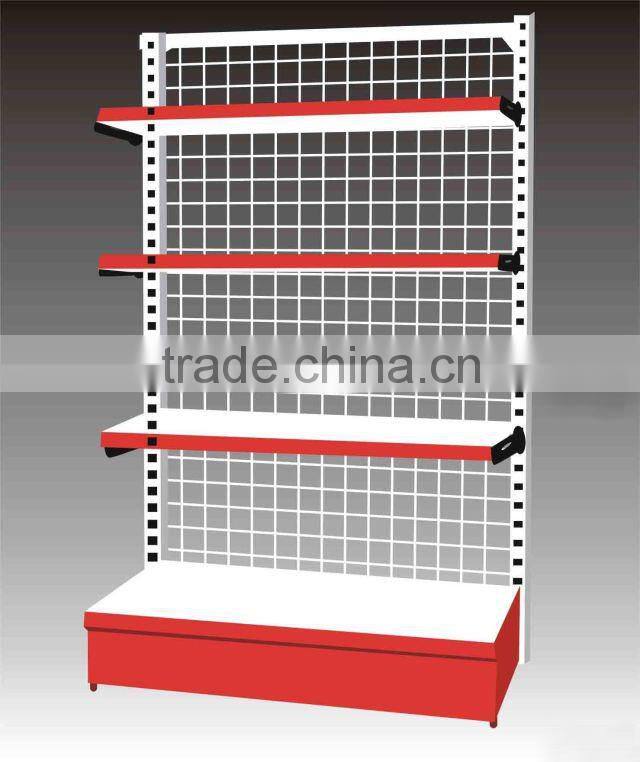 supermarket shelves single side metal bread shelf