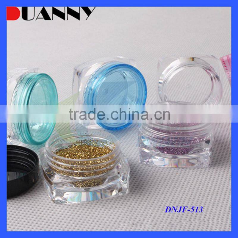 5g Square Cosmetic PS Jar Packaging,5g Square PS Jar