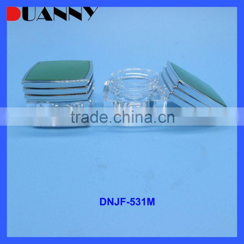 Acrylic Packaging Cosmetic Clear Face Cream Jar Square For Skincare