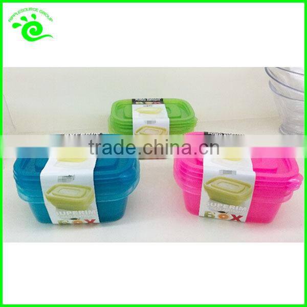 BPA free Plastic Stackable Lunch Box Meal Set