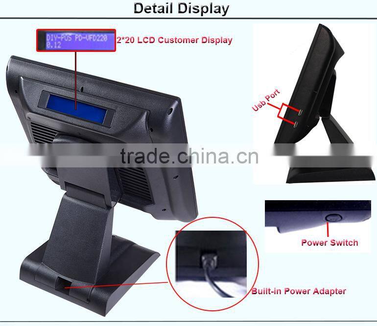 Factory direct crazy selling true flat cheap cash register for sale pos