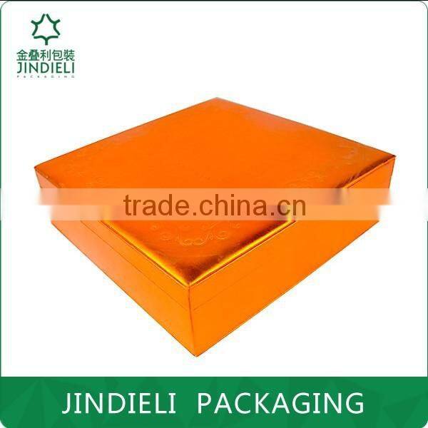 orange women custom leather cosmetic box packaging