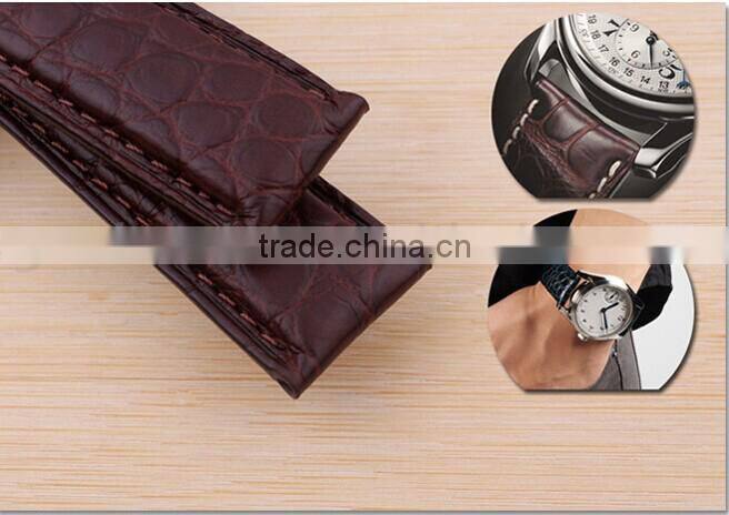 18|19|20|21mm hotsale genuine alligator leather Watch strap Wholesale 3PCS
