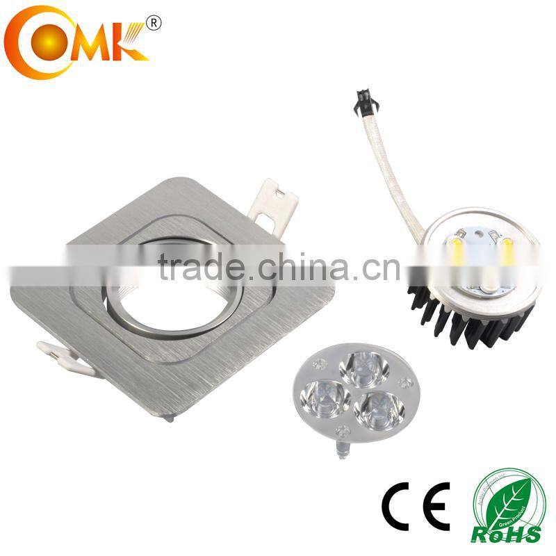 zhongshan city light 3*3W square commercial led lights bbq grill led