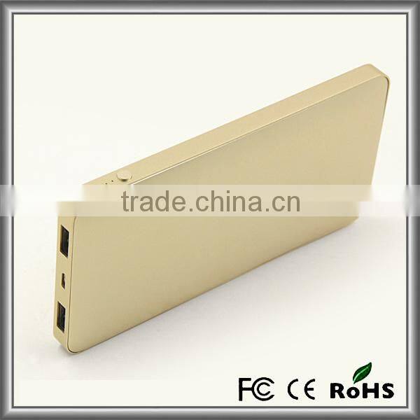 New Design ROHS CE FCC Quick Charge 2.0 10000mah USB Portable Power Bank External Battery with LCD Display