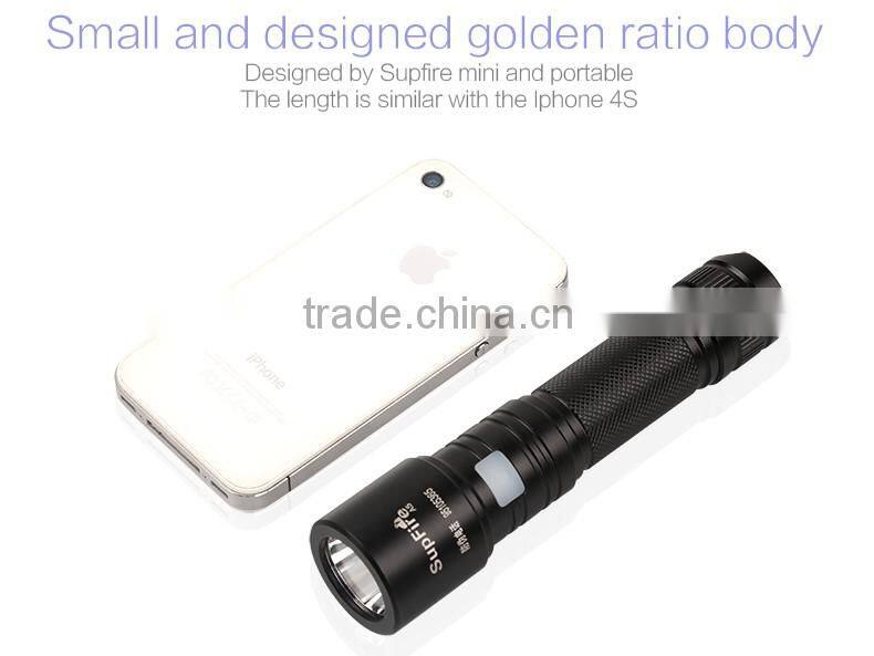 Supfire Hot sale High Quality LED Flashlight With USB Charger