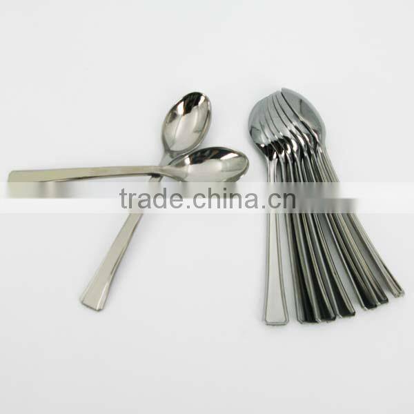 Disposable Plastic Silver Cutlery Set