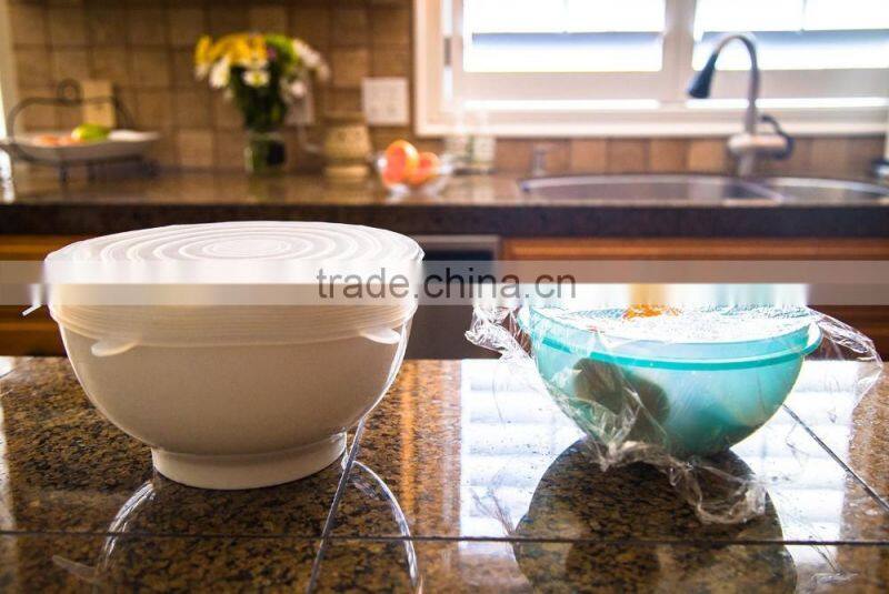 Multi Size Silicone Lids Food and Bowl Covers - Reusable Stretch Lids- Perfect Baking and Cooking Kitchen Gadgets