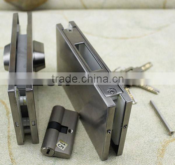 high class good quality stainless steel glass cabinet key lock