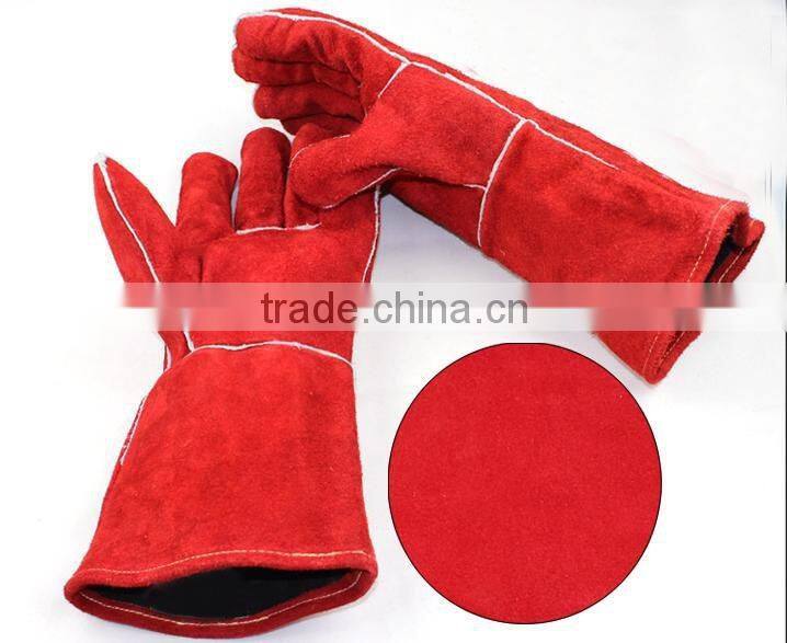 New Design cow leather thin work gloves