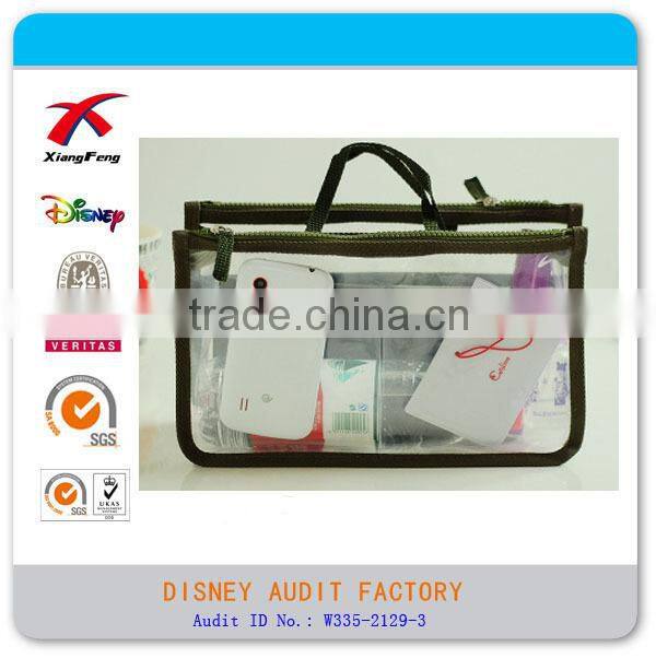 ladies fashion transparent PVC handbag
