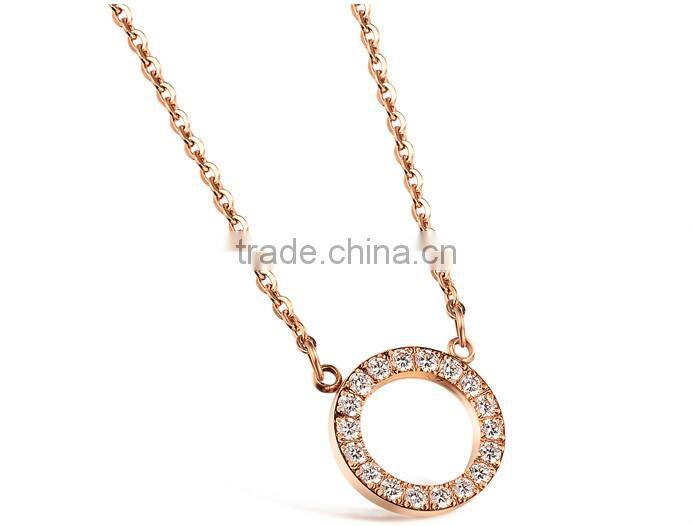 new products 2016 18K rose gold plating personalized custom pendants for lady