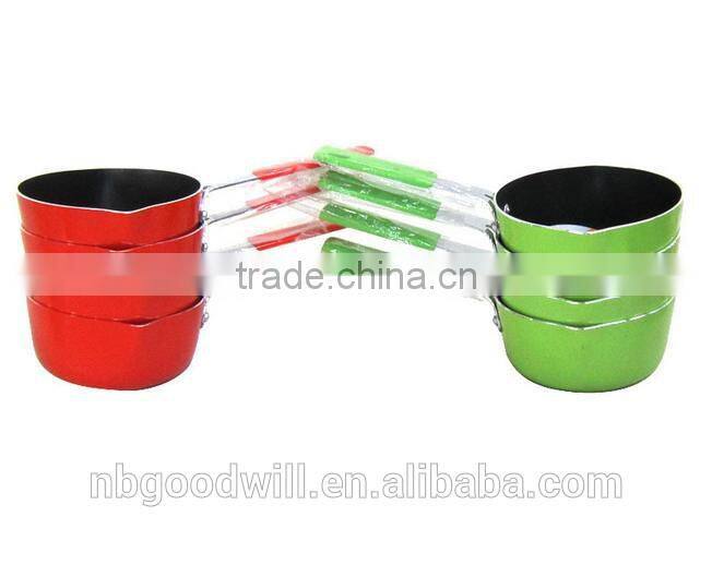 12cm, non stick pan cooking pot, flat bottomed milk pan, single handle milk pot, mini milk pot