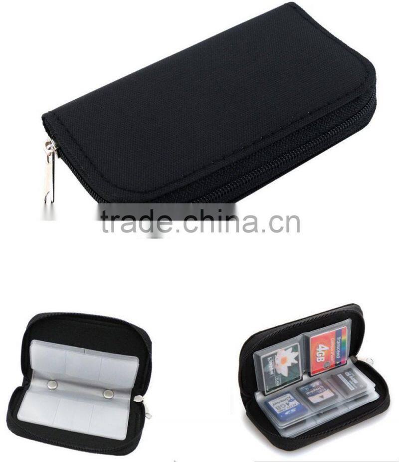 Portable 2 Pack Micro SD Memory Card Zippered Storage Bag Pouch Bag