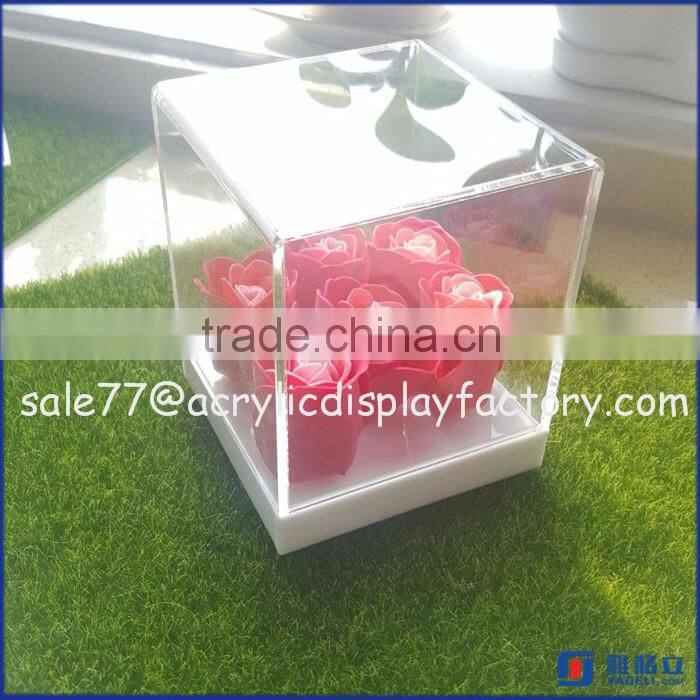 high quality factory price countertop clear acrylic diplay box/ acrylic watch product diplay