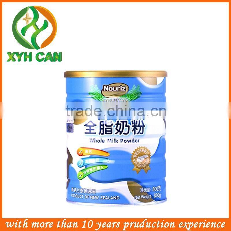 airtight tin cans / milk powder tin can / food safe tin can