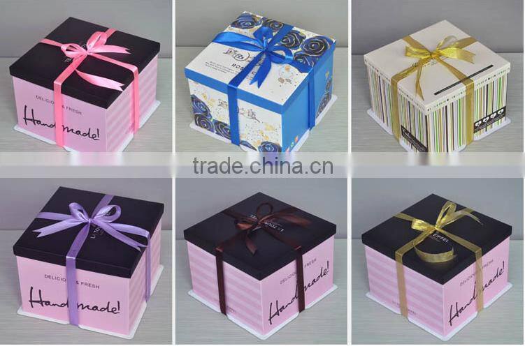 Kraft paper cake box paper cardboard wedding cake boxes design