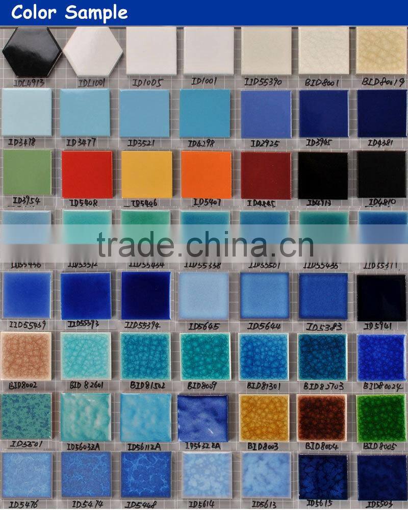 Custom dolphin pattern design swimming pool mosaic tile for pool