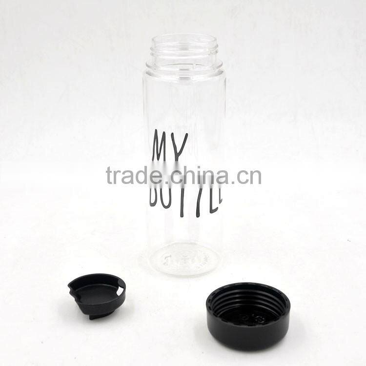 JoyShaker - Fashion Portable Clear My Bottle Sport Plastic Fruit Juice Water Cup 500ML